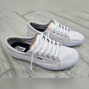 Keds Women’s White Canvas Sneakers – SoftFoam Insoles Keds White Canvas Sneakers